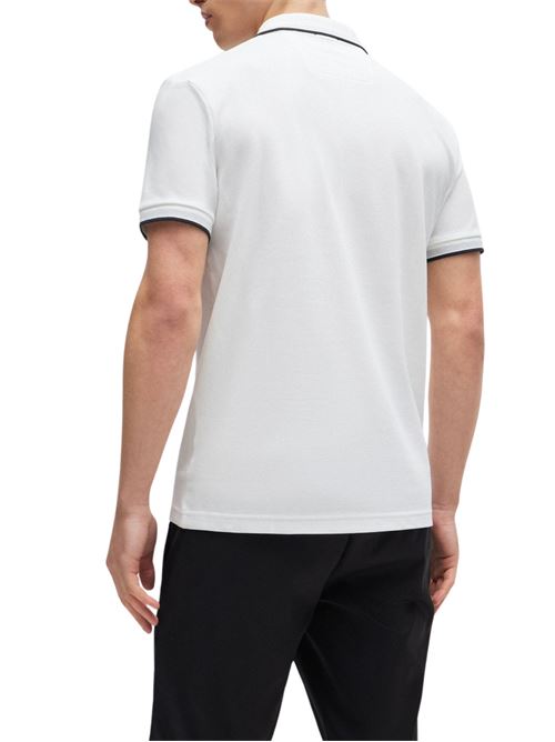 Polo uomo bianca in cotone Boss Green | 50469055111